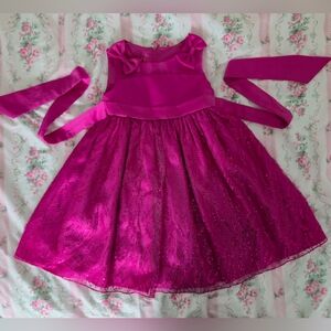 Charming Pink Sequin Kids Formal Dress